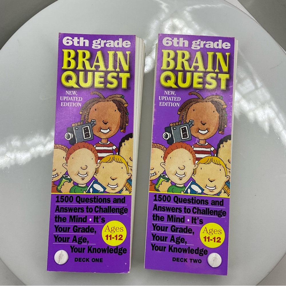 Brain Quest 6th Grade deck 1 & 2